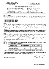 Đề thi cuối kỳ học phần Xác suất thống kê năm 2024 - 2025 | Đại học Luật Thành phố Hồ Chí Minh