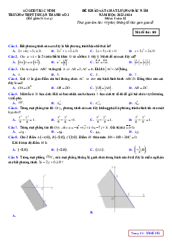 Đề khảo sát Toán 11 đầu năm 2023 – 2024 trường THPT Thuận Thành 1 – Bắc Ninh