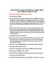Phân tích môi trường nội bộ theo quan điểm chuỗi giá trị - Quản trị kinh doanh| Đại học Kinh Tế Quốc Dân
