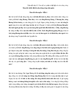 Tóm tắt tác phẩm Ai đã đặt tên cho dòng sông (13 mẫu + Sơ đồ tư duy) | Văn mẫu 12
