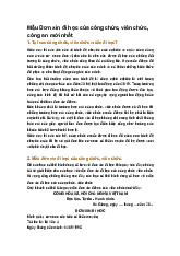 Mẫu Đơn xin đi học của công chức, viên chức, công an mới nhất