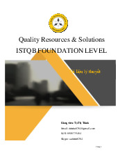 Istqb foundation Tài liệu song ngữ đầy đủ - Công nghệ thông tin | Đại học Mở Hà Nội