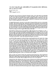 Văn học trung đại quá nhiều điển cổ Trung Quốc, đó là biểu hiện cho sự nô lệ văn hóa?