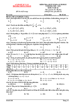 Đề cuối HK2 Toán 10 năm 2022 – 2023 trường THPT Lý Nhân – Hà Nam