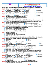 Bộ Đề Kiểm Tra Cuối Học Kỳ 1 KHTN 6 Năm 2025-2026 Có Đáp Án Ma Trận Đặc Tả