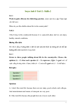 Giải Tiếng Anh 8 Unit 2: Skills 2 | Kết nối tri thức
