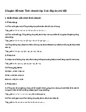 Chuyên đề toán Tính nhanh lớp 5 có đáp án chi tiết