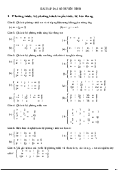 Bài tập Đại số tuyến tính | Trường Đại học Công nghệ, Đại học Quốc gia Hà Nội