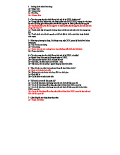 Trắc nghiệm CSDL - Khóa học Cơ sở Dữ liệu (CSDL)