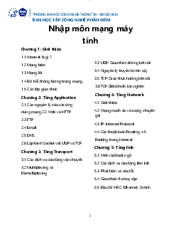 Tổng ôn Nhập môn mạng máy tính | Trường Đại học CNTT Thành Phố Hồ Chí Minh
