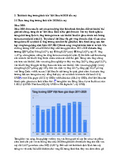 Tình hình tăng trưởng kinh tế ở Việt Nam từ 2020 đến nay | Đại học Kinh tế Thành phố Hồ Chí Minh