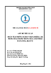 Tiểu luận - Phân tích hành vi bị nghiêm cấm môn Luật kinh tế | Đại học Đồng Tháp
