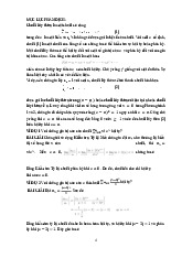 Đề cương môn giải tích 2- Trường Đại học bách khoa - Đại học đà nẵng.