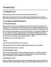 Cường độ là gì? | Vật lý 6