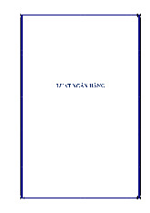 [TỔNG HỢP] TLHT Hướng dẫn các tình huống học phần Luật Ngân Hàng | Trường Đại học Hồng Đức