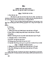 Bài 4 - Chiến tranh nhân dân bảo vệ tổ quốc Việt Nam môn Giáo dục quốc phòng an ninh I | Trường Đại học Kiên Giang