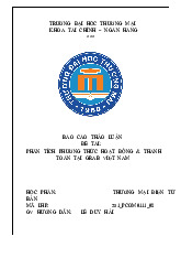 Phân tích phương thức hoạt động và thanh toán tại Grab Việt Nam | Bài thảo luận thương mại điện tử căn bản