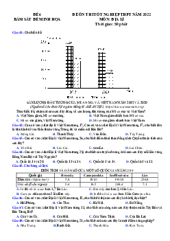 Đề thi thử THPT Quốc gia 2022 môn Địa lý bám sát đề minh họa - Đề 6