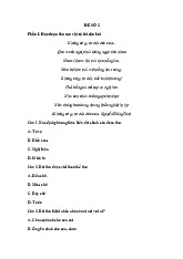 Đề ôn hè lớp 7 lên lớp 8 môn Ngữ Văn năm 2025 - Đề 2