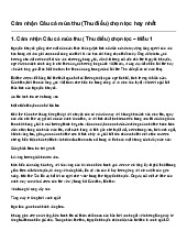 Cảm nhận Câu cá mùa thu (Thu điếu) chọn lọc hay nhất | Văn mẫu 10