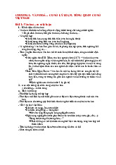 Tóm Tắt Kiến Thức Quan Trọng Cơ sở văn hóa Việt Nam | Trường Đại học Khoa Học Xã Hội và Nhân Văn, Đại học Quốc gia Hà Nội