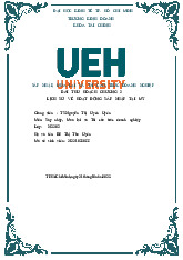 Bài thu hoạch chương 2 lịch sử về hoạt động sáp nhập tại mỹ môn Sáp nhập, mua lại và tái cấu trúc doanh nghiệp  | Trường Đại học Kinh tế Thành phố Hồ Chí Minh