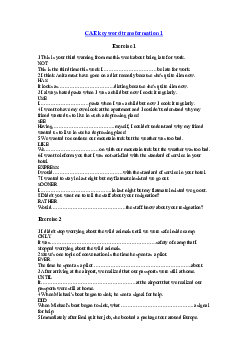 CAE key word transformation 1 without key (5 pages)