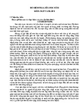 Đề thi giữa học kỳ 2 môn Ngữ Văn lớp 8 năm học 2024 - 2025 | Bộ sách Kết nối tri thức