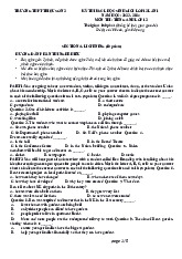 [TỔNG HỢP] Đề ôn tập tiếng Anh | Trường Đại học Hồng Đức