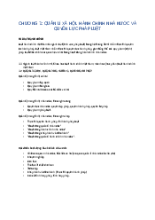 Tài liệu Chương 1 - Luật Hành Chính | Trường Đại học Luật, Đại học Quốc gia Hà Nội