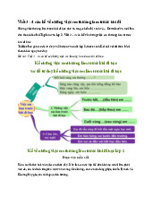 Viết 3 - 4 câu kể về những việc em thường làm trước khi đi học - Tiếng việt 2