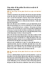 Cảm nhận về tác phẩm Cho tôi xin một vé đi tuổi thơ hay nhất