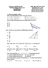 Đề tham khảo giữa kì 2 Toán 8 năm 2024 – 2025 phòng GD&ĐT Bình Thạnh – TP HCM có đáp án