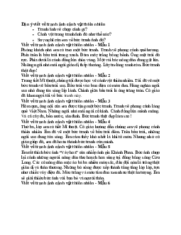 Viết 4 - 5 câu về tranh (ảnh) cảnh vật thiên nhiên (15 mẫu) | Tập làm văn lớp 2 | Cánh diều