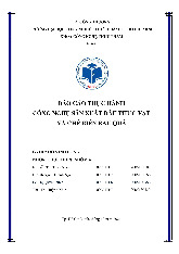Báo cáo thực hành Công nghệ sản xuất dầu thực vật và chế biến rau quả | Đại học Công nghiệp Thực phẩm Thành phố Hồ Chí Minh