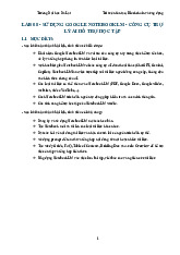 Tài liệu về Sử dụng Google Notebooklm - Công cụ trợ lý AI hỗ trợ học tập môn Trí tuệ nhân tạo | Trường Đại học Đà Lạt