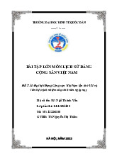 Đại hội Đảng Cộng sản Việt Nam lần thứ VII và liên hệ trách nhiệm của sinh viên ngày nay | Bài tập lớn môn Lịch sử đảng cộng sản Việt Nam