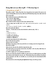 Dung dịch nào sau đây có pH > 7? Hoá học lớp 11