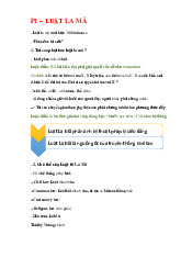 Ôn tập lý thuyết Luật La Mã | Trường Đại học Luật - Đại học Quốc gia Hà Nội