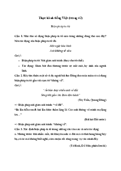 Soạn bài Thực hành tiếng Việt trang 42 - Kết nối tri thức 7