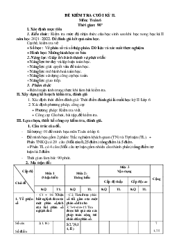 Đề thi học kì 2 Toán 6 KNTT năm 2024 - Đề 4