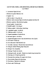 TOP 120 từ vựng tiếng Anh chuyên ngành kế toán thường gặp nhất