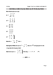 Buổi 4 Chéo hóa và lũy thừa ma trận | Đại học Sư phạm Hà Nội