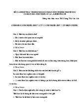 Bộ câu hỏi trắc nghiệm khách quan về những nguyên lý cơ bản của chủ nghĩa MÁC-LÊNIN | Trường Đại học Y Dược , Đại học Quốc gia Hà Nội