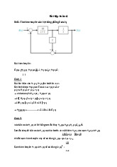 Bài Tập Tuần 4: Tìm Hàm Truyền Hệ Thống (3 Cách) - Kỹ Thuật Điện. Môn Lý thuyết điều khiển tự động (UET) | Trường Đại học Công nghệ, Đại học Quốc gia Hà Nội.