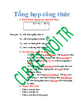 tuyển tập các công thức tính toán kinh tế vĩ mô | Đại học Kinh tế Thành phố Hồ Chí Minh