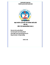 Nền Văn Minh Đông Nam Á: Các Giai Đoạn Lịch Sử và Thành Tựu (Lịch sử Văn minh thế giới)