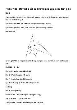 Giải Toán 7 bài 11: Tính chất ba đường cao của tam giác | Cánh diều