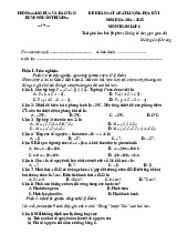 Đề học kỳ 1 Toán 6 năm 2024 – 2025 phòng GD&ĐT Xuân Trường – Nam Định