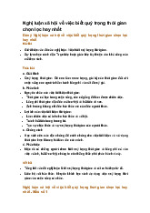 Nghị luận xã hội về việc biết quý trọng thời gian chọn lọc hay nhất